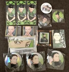NARUTO 【 シカマル 】 まとめ売り 14点　　缶バッジ、色紙、マグネット