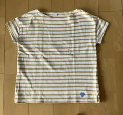 ORCIVAL ボーダーカットソー イエロー×ホワイト