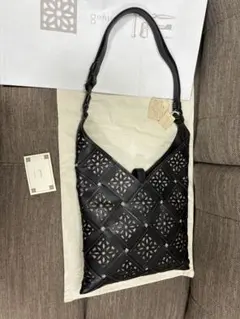 genten ゲンテン カットワーク セミオーダー ショルダーバッグ 深緑 