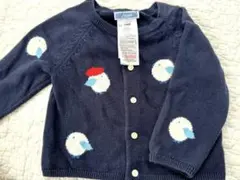 Jacadi ネイビー カーディガン 12M 74センチ