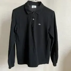 LACOSTE ブラック 長袖ポロシャツ 40