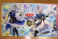 遊戯王　神芸学徒 リテラ ファインメルト プレイマット キャンパスカップ 上位賞 遊戯王 神芸学徒 リテラ ファインメルト プレイマット キャンパス