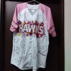 HAWKS 花柄 ユニフォーム（ピンクフルデー）Ｌサイズ