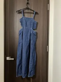 レシピデニム ノースリーブ ワンピース