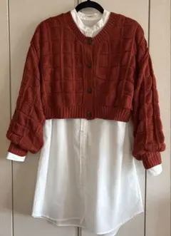 チュニックシャツ　カーディガンセット　RAGEBLUE