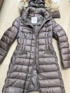 MONCLER ブラウン エルミンヌ ファー付き　00