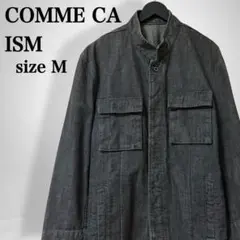 【コムサイズム】メンズ コットン スタンドカラー ミリタリー風ジャケット