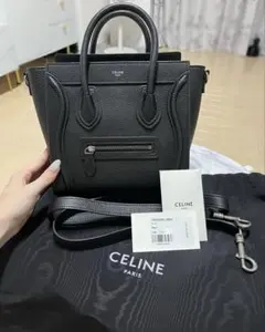 [製品カードあり]CELINE ラゲージ ナノ ブラックのサムネイル
