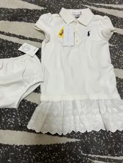 Ralph Lauren アイレットポロドレス & ブルマー 12M 80cm