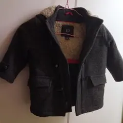 ベビーギャップ　グレー　ダッフルコート90