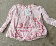 Hello Kitty 長袖Tシャツ ピンク 90cmのサムネイル