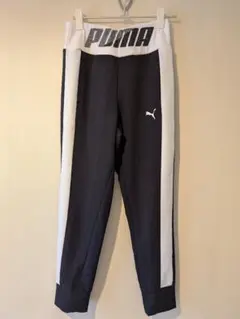 PUMA ジョガーパンツブラック/ホワイト
