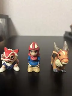 ジブリ　もののけ姫　アシタカ　指人形　ソフビ