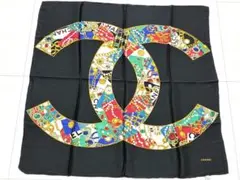 P787 新品未使用 シャネル ココマーク シルク100% スカーフ レディース