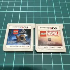 LEGO ジュラシック・ワールド & MARVEL 2本セット 3DS ソフト