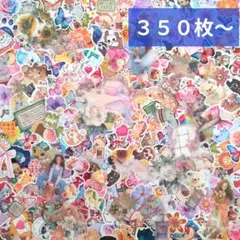 ②海外フレークシール大量まとめ売り♥紙もの おすそわけ シール帳 コラージュ素材