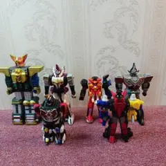 スーパー戦隊ロボ、ミニフィギュア 6体セット