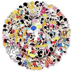 ミッキーマウスステッカーシール50枚セット　ディズニー
