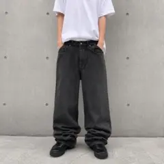 90s 〜00s POLOJeans COMPANY　ブラック ワイドデニムのサムネイル