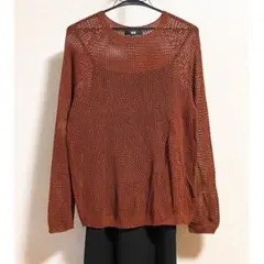 ユニクロ*3Dメッシュクルーネックセーター(長袖)*XL*セーター*
