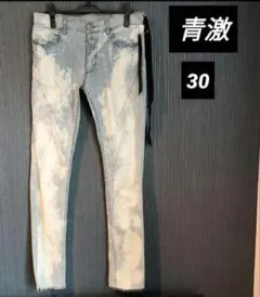 SEIGEKI 青激　スプラッター ブリーチスキンデニム【M】プレートタグ付き