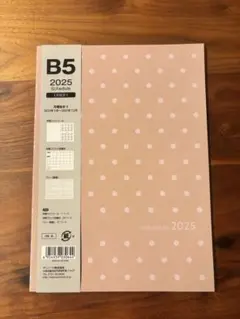 B5 2025 スケジュール帳 水玉模様のサムネイル