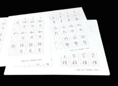 【追加版】硬筆書写検定一級 三体 参考資料　32枚