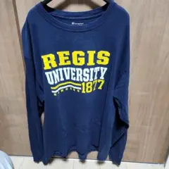 Champion Regis University 長袖Tシャツ XL ネイビー