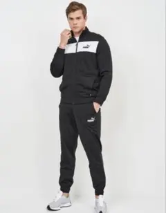 新品　PUMA BLACK サイズM プーマ　セットアップ　ジャージ