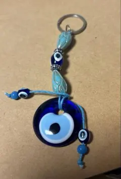 ザール・ボンジュウ　トルコの青い目のお守り　魔除け　キーホルダーのサムネイル