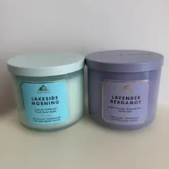 Bath&BodyWorks 3芯キャンドルとホルダーのまとめ売り - メルカリ