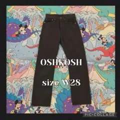 A*チ様 良品　OSHKOSH ワークパンツ　ストレート　ダークグレー　W28のサムネイル