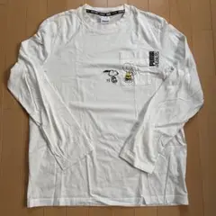 美品 PUMA × PEANUTS ロンT ポケット付き ホワイト M プーマ
