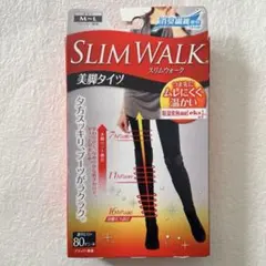 スリムウォーク　美脚タイツ （ブラック・無地）