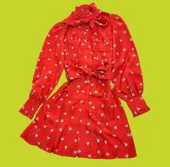 【超美品】Marc Jacobs 羊柄オレンジワンピース【カバー付き】のサムネイル