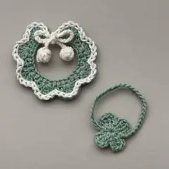ぬい服 ケープ ポシェット ミント