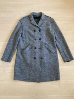 サイズS☆ ZARA BASIC グレー ピーコート