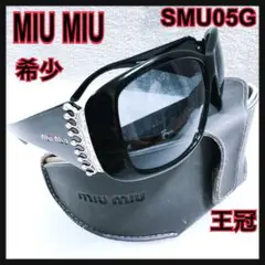 希少miu miuミュウミュウサングラスSMU05G王冠Y2K黒MIU MIUのサムネイル
