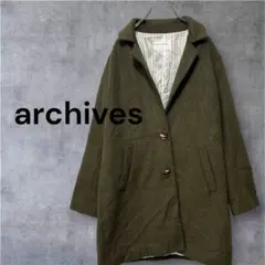 archives コート チェスターコート ウールコート M 極美品 カーキ