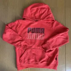 PUMA プーマ パーカー 130cm フード付き 赤 レッド 裏起毛