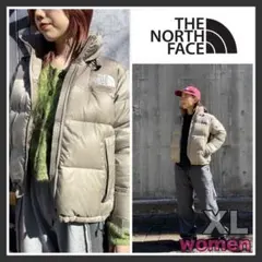 ノースフェイス レディース ショートヌプシジャケット キャバングレー XLサイズ
