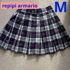 【repipi armario】チェック柄プリーツスカート