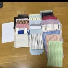 生地 はぎれ ハギレ 布　カットクロス まとめ売り　チェック柄とストライプ柄