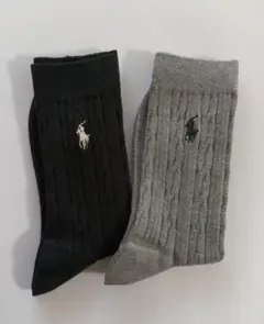 RALPH  LAUREN ポロラルフローレン レディース ソックス 2足セットのサムネイル