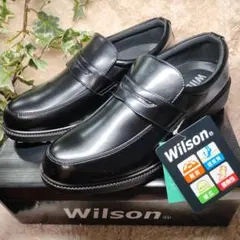 【未使用美品】Wilson　軽量ビジネスシューズ　ローファー　26㎝　4E幅広