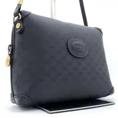 極美品✨GUCCI ショルダーバッグ GGスプリーム インターロッキング 黒 金