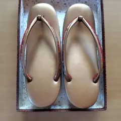 和装草履　金色 カカト3層 5cm 振袖等に‼️