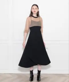 Leja 2WAYブラウスプリーツキャミワンピース