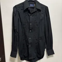 【美品】ポロラルフローレン　0サイズ　パフスリーブ　シャツ　ブラック　黒