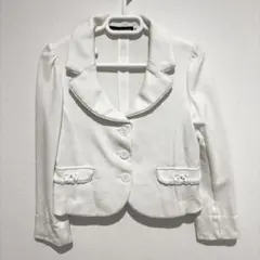 女の子ジャケット 白 BeBe